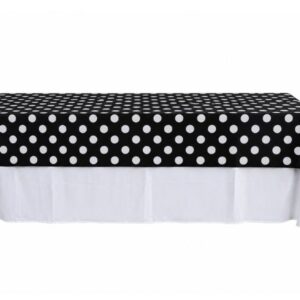 Compose Banquete Poá Preto e Branco