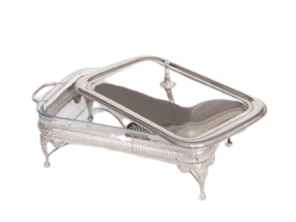 Rechaud Prata Retangular Silverplay Md