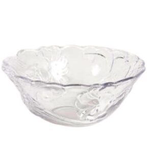 Saladeira Vidro Floral Redonda Mini