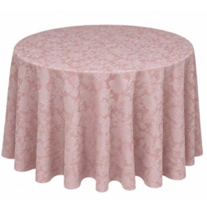 Toalha Aparador Jacquard Floral Goiaba 2.80