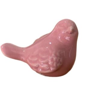 Passarinho Cerâmica Rosé Esquerdo Mini