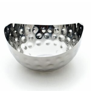 Saladeira Inox Martelada Oval Gr