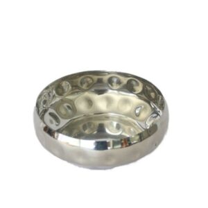 Saladeira Inox Martelada Redonda Mini