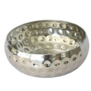 Saladeira Inox Martelada Redonda Pq