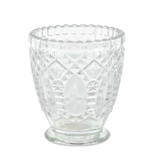 Vaso Vidro Trabalhado Redondo Pq