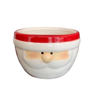 Saladeira Cerâmica Carinha Papai Noel Pq