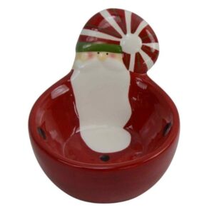 Saladeira Cerâmica Papai Noel Pq