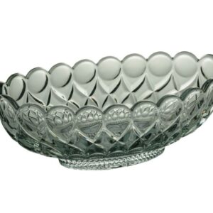 Fruteira Cristal Angel Oval Verde