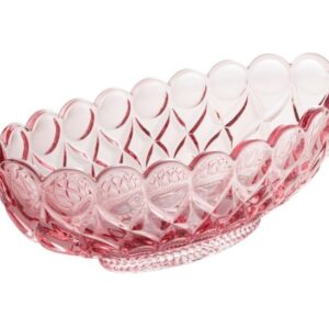 Fruteira Cristal Angel Oval Lilás