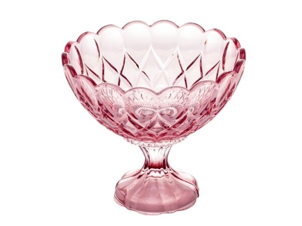 Saladeira Cristal Angel C/ Pé Lilás