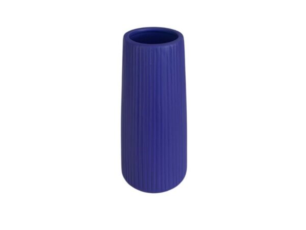 Vaso Cerâmica Frisado Violeta Fosco