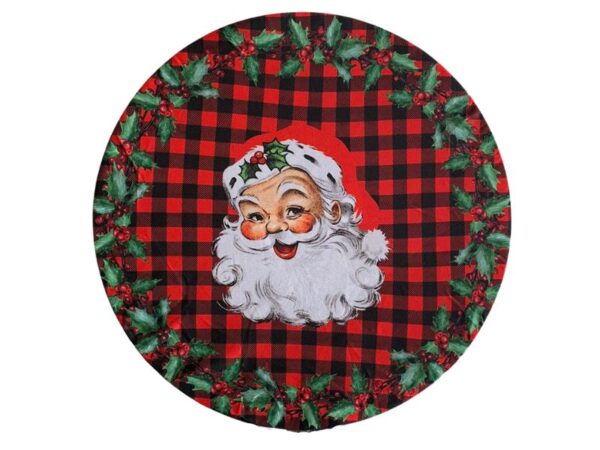 Sousplat Bolacha Redondo Natal Papai Noel