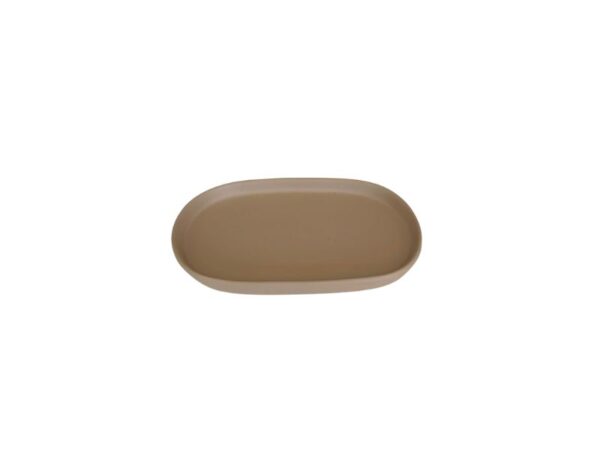 Travessa Cerâmica Oval Nude Fosco Pq