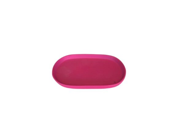 Travessa Cerâmica Oval Pink Fosco Pq