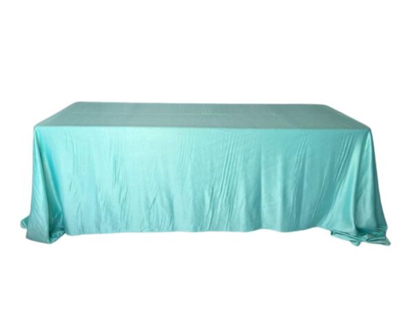 Toalha Banquete Cetim Verde Água 3.80x2.60