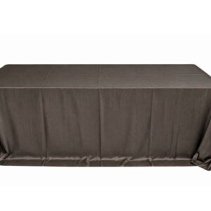 Toalha Banquete Tafetá Preta e Dourada 3.80 x 2.60