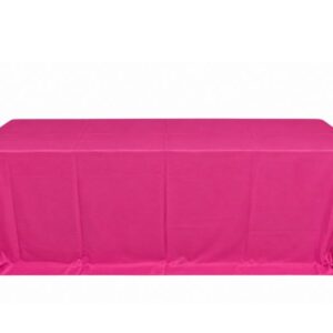 Toalha Banquete Shantung Rosa Magenta 3.80x2.60