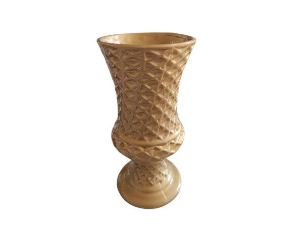 Vaso Cerâmica Dourado Gr