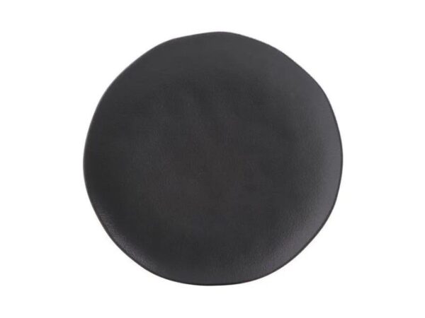 Prato Refeição Orgânico Preto (Dezena)