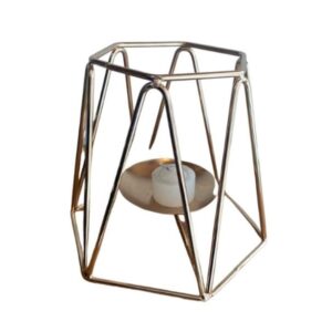 Suporte Vela Metal Dourado