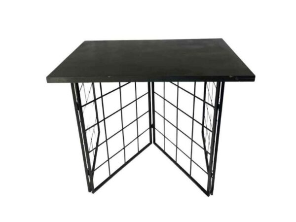 Mesa Sanfonada Retangular Metal Preta