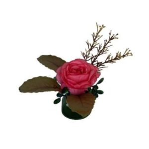 Anel Guardanapo Flor Rosa Outono