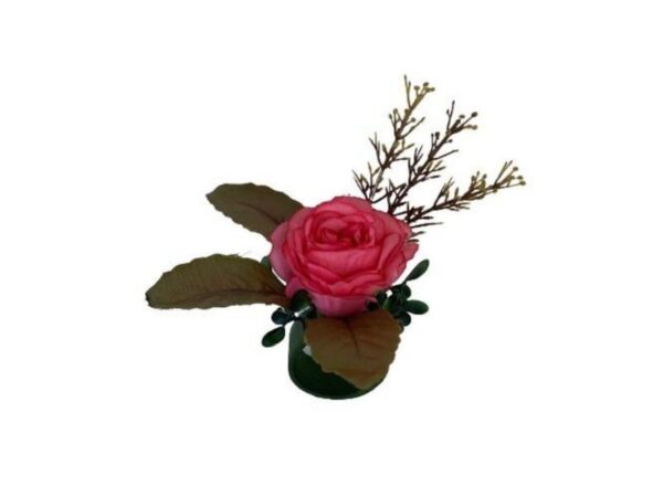 Anel Guardanapo Flor Rosa Outono