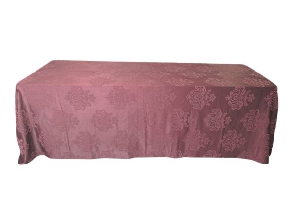 Toalha Banquetão Adamascado Imperial Marrom 6.00x2.80