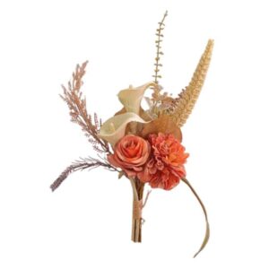 Buquê Flores Dália/Rosa Alaranjado