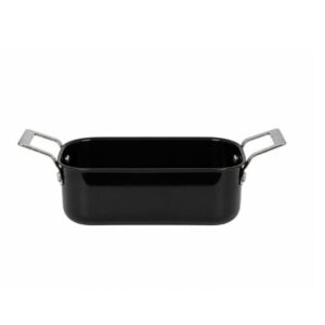 Caçarola Inox Retangular Preta Mini