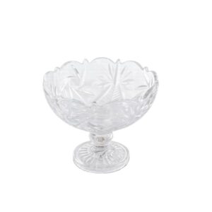 Saladeira Cristal Trabalhada C/ Pé Pq