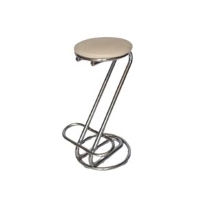 Banco Drink Inox Zeta (Assento Branco)