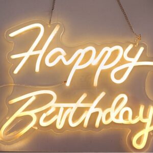 Placa Led Happy Birthday