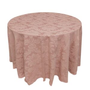 Toalha Aparador Jacquard Floral Rosa Nude 3.00