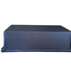 Toalha Banquetão Cetim Preta 6.5 m x 2.5 m