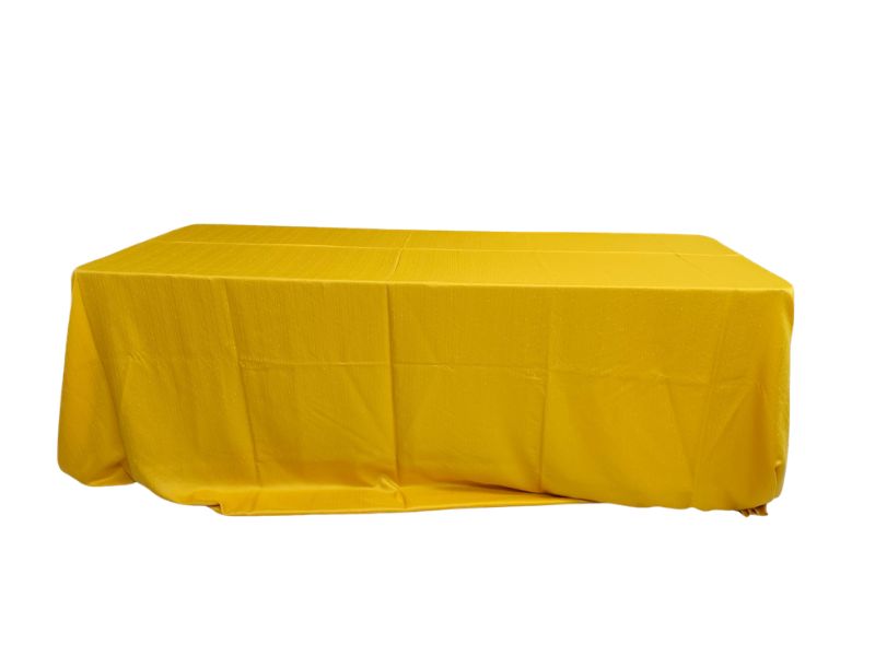 Toalha Banquete Shantung Amarela 3.80x2.60